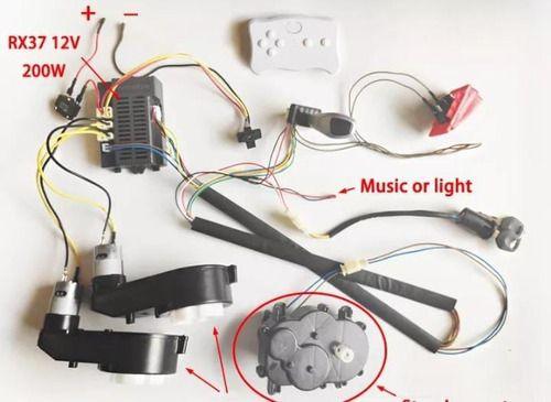 Imagem de Kit Completo Controle Wireles E Receptor Carro Infantil 12v.
