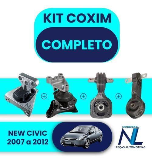 Imagem de Kit Completo Coxim Motor Câmbio Honda New Civic 2007 A 2012