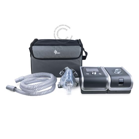 Imagem de Kit Completo Cpap Resmart Com Umidificador + Máscara De Vni