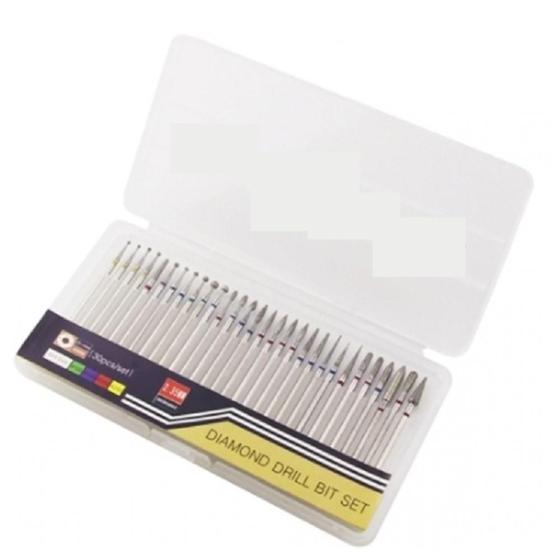 Imagem de Kit Completo De Broca Diamantada Profissional Manicure