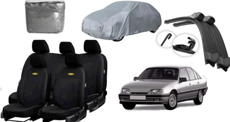 Imagem de Kit Completo de Capa de Couro e Tapetes para Omega 1991-1998 com Capa de Volante