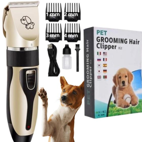 Imagem de Kit Completo De Tosa Compacta - Recarregável E Silenciosa Para Pets