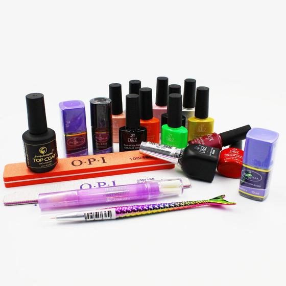 Kit completo esmaltação em gel piu bella com cabine uv sun 5 - Cabine ...