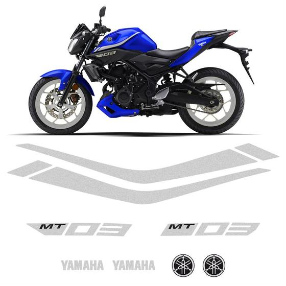 Imagem de Kit Completo Faixas Yamaha Mt-03 2019/2020 Adesivo Refletivo