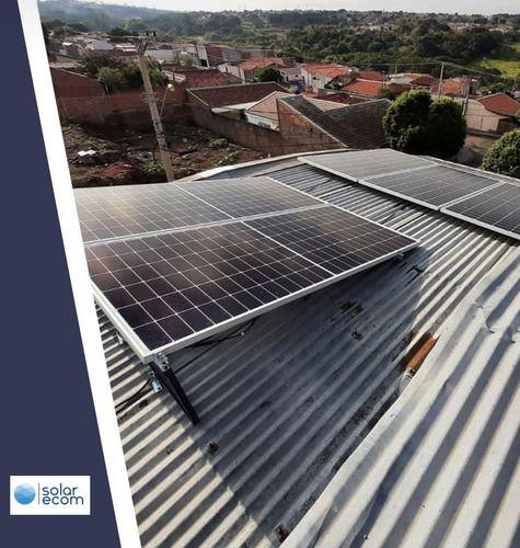 Kit Completo Instalar 2 Placa Painel Solar Voltaica S/trilho Menor preço em Kit Completo Instalar 2 Placa Painel Solar Voltaica S/trilho