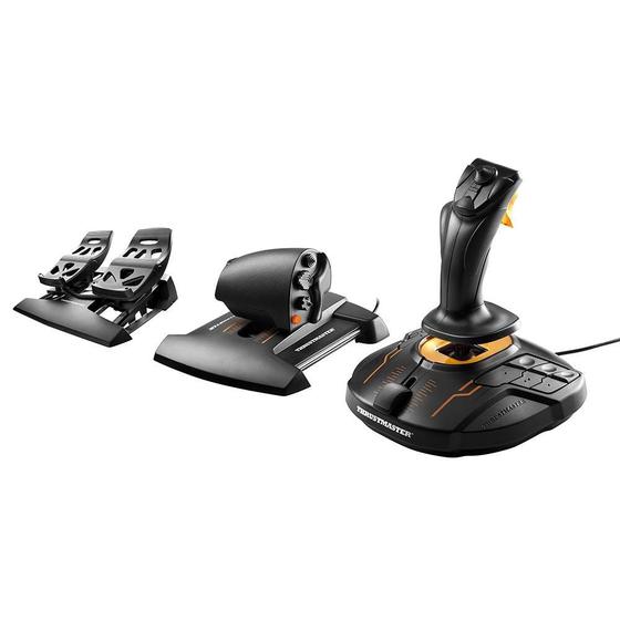 Imagem de Kit Completo Joystick, Acelerador e Pedais de Leme Thrustmaster T-16000M FCS Flight, PC - 2960782