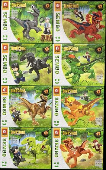 Imagem de Kit Completo Lego Jurassic World Barato - Dinossauros - Com 193 peças - 20500