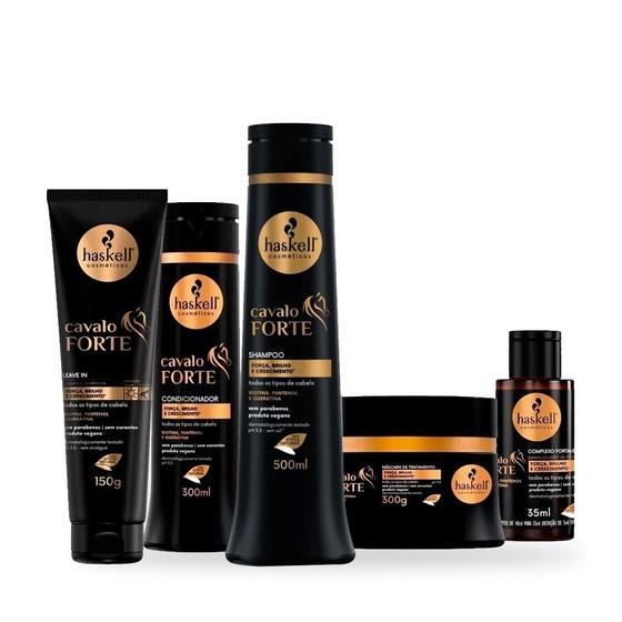 Imagem de Kit Completo Linha Cavalo Forte Haskell 500ml E 300ml