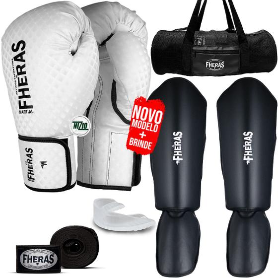 Imagem de Kit Completo Muay Thai Luva De Boxe Prisma Bolsa Gladiadora