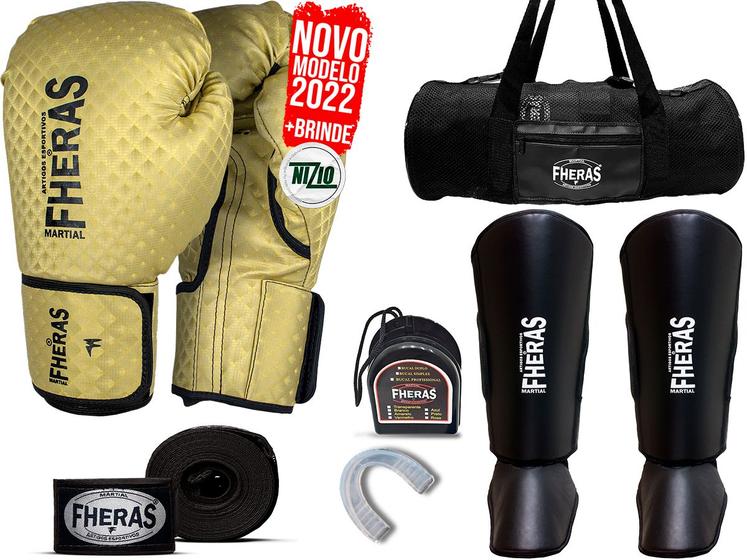 Kit Completo Muay Thai Luva De Boxe Prisma Bolsa Gladiadora - Fheras ...