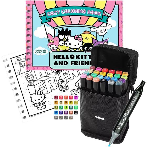 Kit Completo Para Colorir Livro Estilo Bobbie Goods Hello Kitty Capa ...