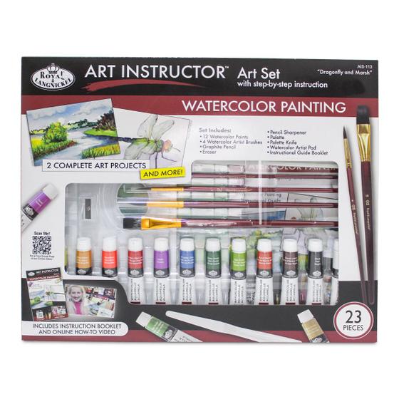 Imagem de Kit Completo Pintura Aquarela Instrutor de Art Ais-113