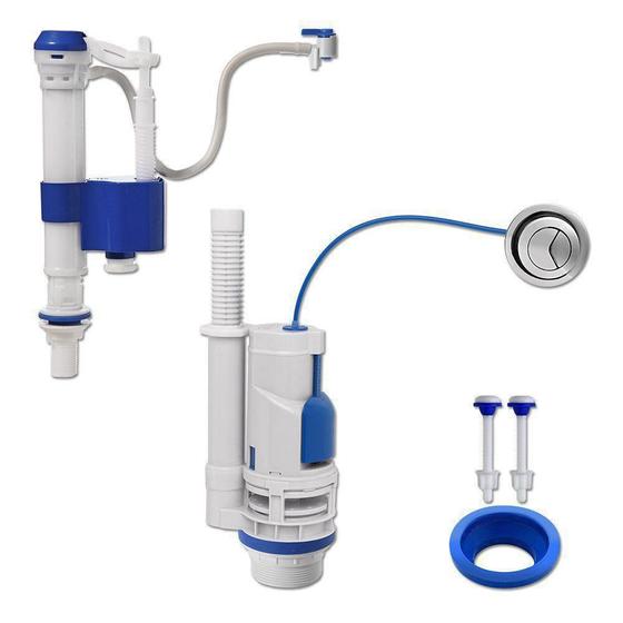 Imagem de Kit Completo Universal com Duplo Acionamento para Caixa Acoplada - Blukit