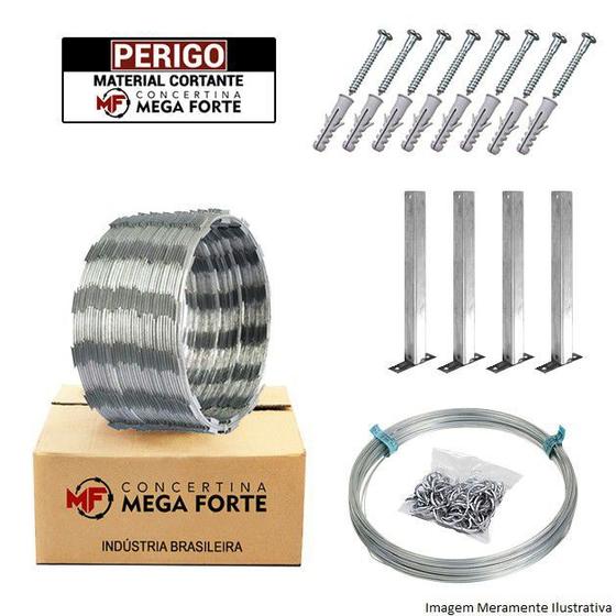 Kit Concertina Simples Ouriço Simples com 45cm de diâmetro, Rende