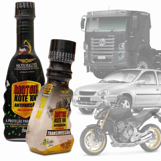 Kit Condicionador de Metais Motorkote 100 200 ml + Condicionador de