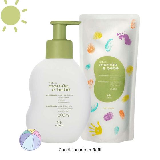 Imagem de KIT Condicionador + Refil Mamãe e Bebê Natura