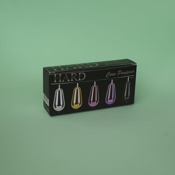 Imagem de Kit Cone Vaginal de Metal com 6 Pesos - Pompoarimso - Hard