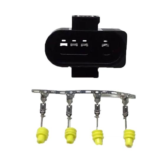 Imagem de Kit Conector 04 Vias Sonda Lambda Gol Mi 96/ A4 A6 94/ 1314k