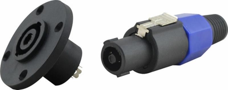 Imagem de Kit Conector Macho Speakon ul 4 Polos Com Conector Femea