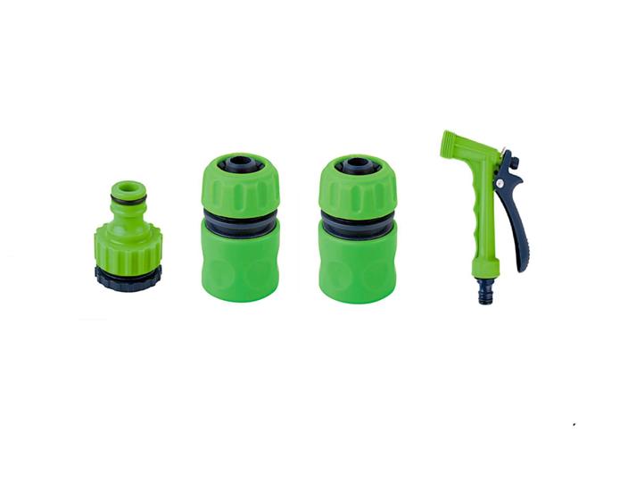 Imagem de Kit Conexão Engate Rápido, Adaptador e Hidropistola para Mangueira 1/2" - Viqua