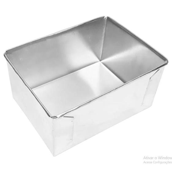Imagem de Kit Confeitaria Formas Bolo Retangular Caixa Leite 3 Peças