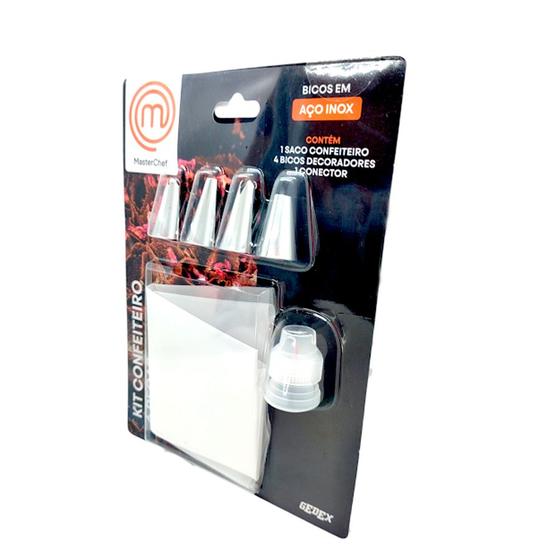 Imagem de Kit Confeiteiro Aço Inox - Ref8011 - 1 unidade - MasterChef - Rizzo
