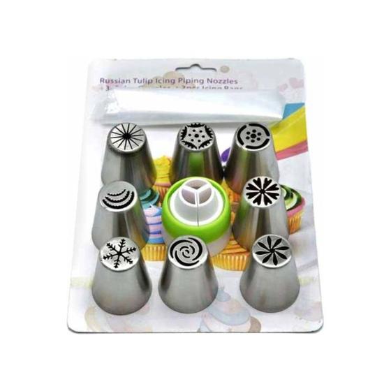 Imagem de Kit Confeiteiro Com 8 Bicos - AG1040
