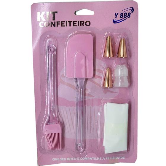 Imagem de Kit confeiteiro cozinha utilidade  para bolo com 7 peças