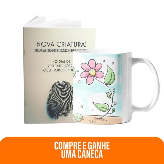 Imagem de Kit Confiança que Acalma  Caneca - Deus está no comando + Livreto Nova Criatura