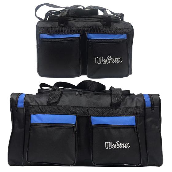 Kit Conjunto 2 Malas Sacola Pequena Grande Welcon Bolsas Menor preço em Kit Conjunto 2 Malas Sacola Pequena Grande Welcon Bolsas