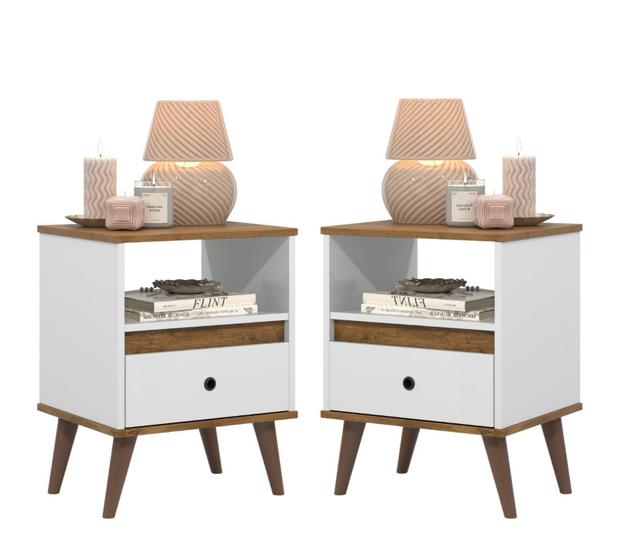 Imagem de Kit Conjunto 2 Mesa de cabeceira - Ted