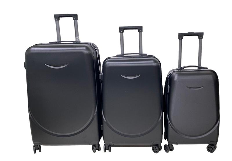 Kit Conjunto 3 Malas De Viagem P M G Bordo Rodas 360 Black Menor preço em Kit Conjunto 3 Malas De Viagem P M G Bordo Rodas 360 Black