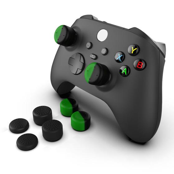 Imagem de Kit Conjunto 3 pares Grip Analógico de Silicone Antiderrapante Proteção Xbox Series One/S/X 3 modelos