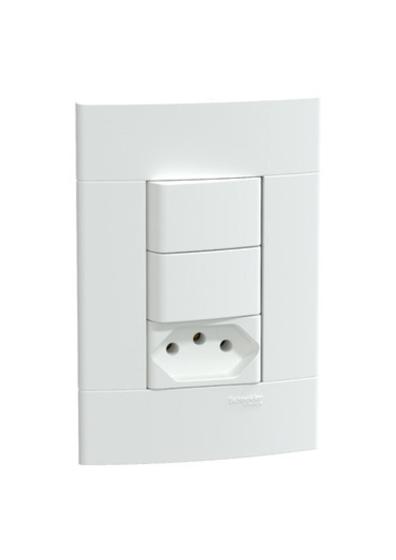 Imagem de Kit Conjunto 4x2 Tomada 20A Interruptor Duplo Lunare Up