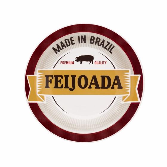 Imagem de Kit Conjunto 8 Pratos Fundos Feijoada Premium Made in Brazil Oxford