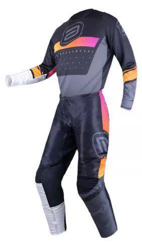 Imagem de Kit Conjunto Asw Vented Gradient 25 Trilha Motocross Preto
