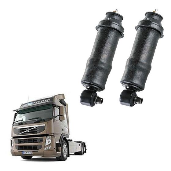 Imagem de Kit Conjunto Bolsa Pneumatica Cab Volvo Fm 2013 2014 Es Dian