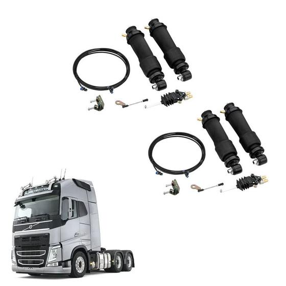 Imagem de Kit Conjunto Bolsa Pneumatica Volvo Fh 2010 2011 Sf Diantei.