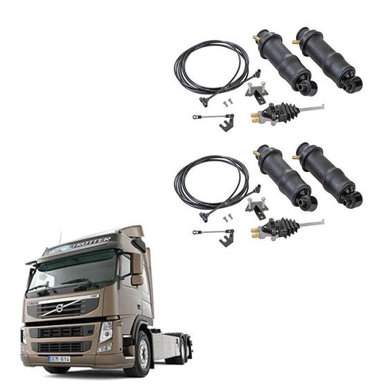 Imagem de Kit Conjunto Bolsa Pneumatica Volvo Fm 2013 2014 Sf Diante.