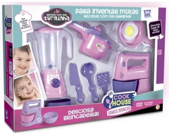 Kit Conjunto De Cozinha Com 09 Peças Brinquedo Infantil Cook House ...