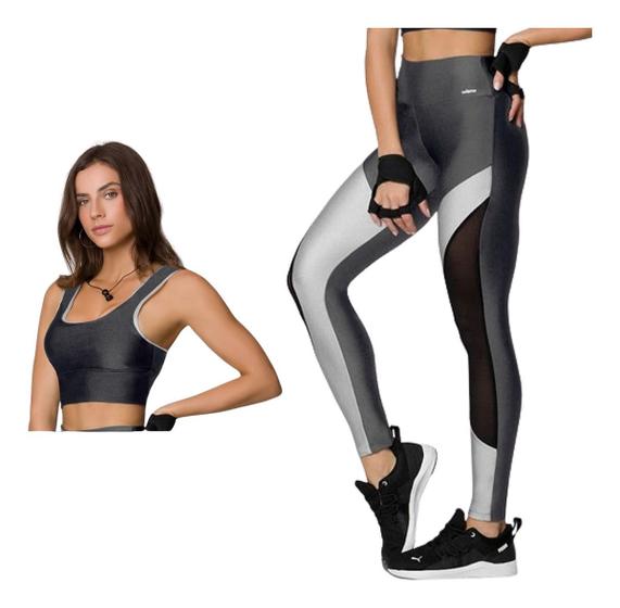 Imagem de Kit Conjunto Fitness Top E Legging Selene Academia exercício funcional