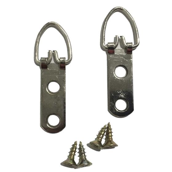 Imagem de Kit Conjunto Gancho Pendurador De Quadros Tipo Argola 10 Un.