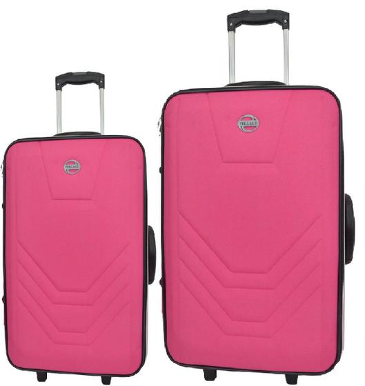 Kit conjunto jogo 2 malas viagem village - grande e pequena é boa?
