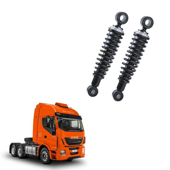 Imagem de Kit Conjunto Mola Helicoidal Cabine Iveco Stralis Dianteira