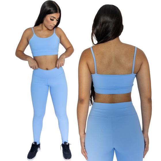 Imagem de Kit Conjunto Premium Poliamida 2 peças  (Top + Calça) Fitness