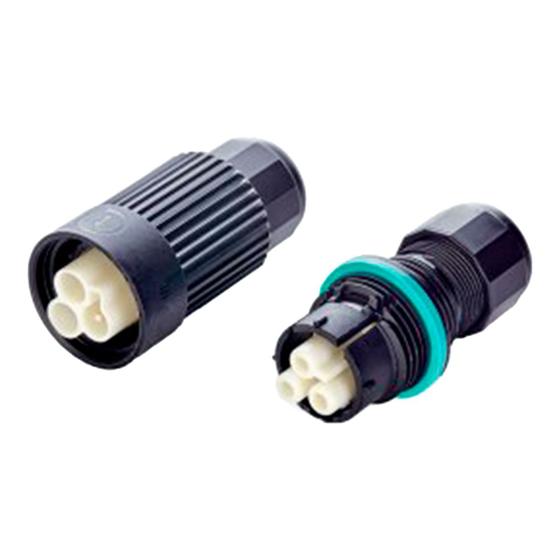 Imagem de Kit Connector Plug Macho e Fêmea 3P 0,5-4,00MM IP68 Com chave