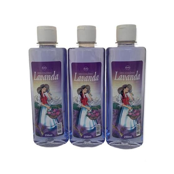 Imagem de Kit Contendo 3 Deo-Colonia Lavanda Halley Original 250 Ml