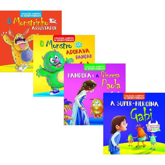 Imagem de Kit Contos de Monstrinhos-O Monstrinho Assustador, O Monstro que Adorava Dançar, Pandora e a Princesa Paola, A SuperHero