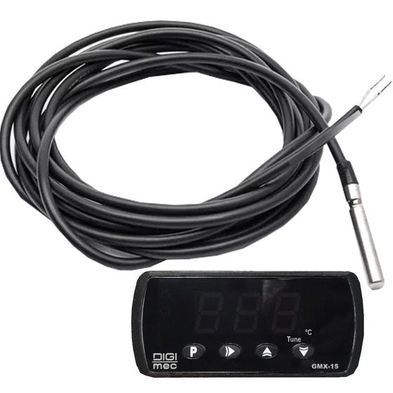 Imagem de Kit controlador sensor temp chocadeira gmx 15 110 220vca ntc