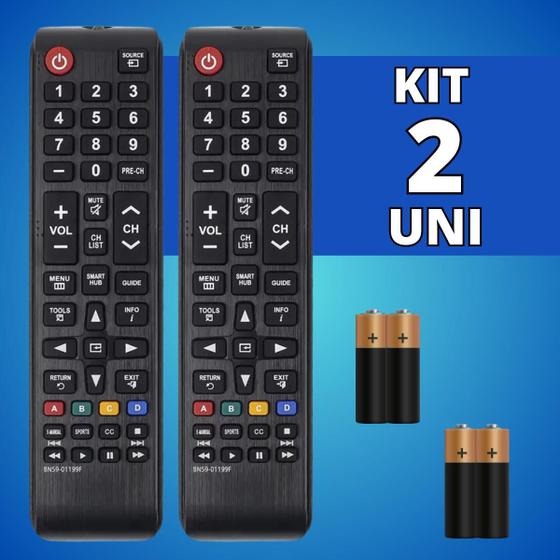 Imagem de Kit Controle Remoto Compatível Com Samsung Botão Smart Hub - Escolha Seu Kit